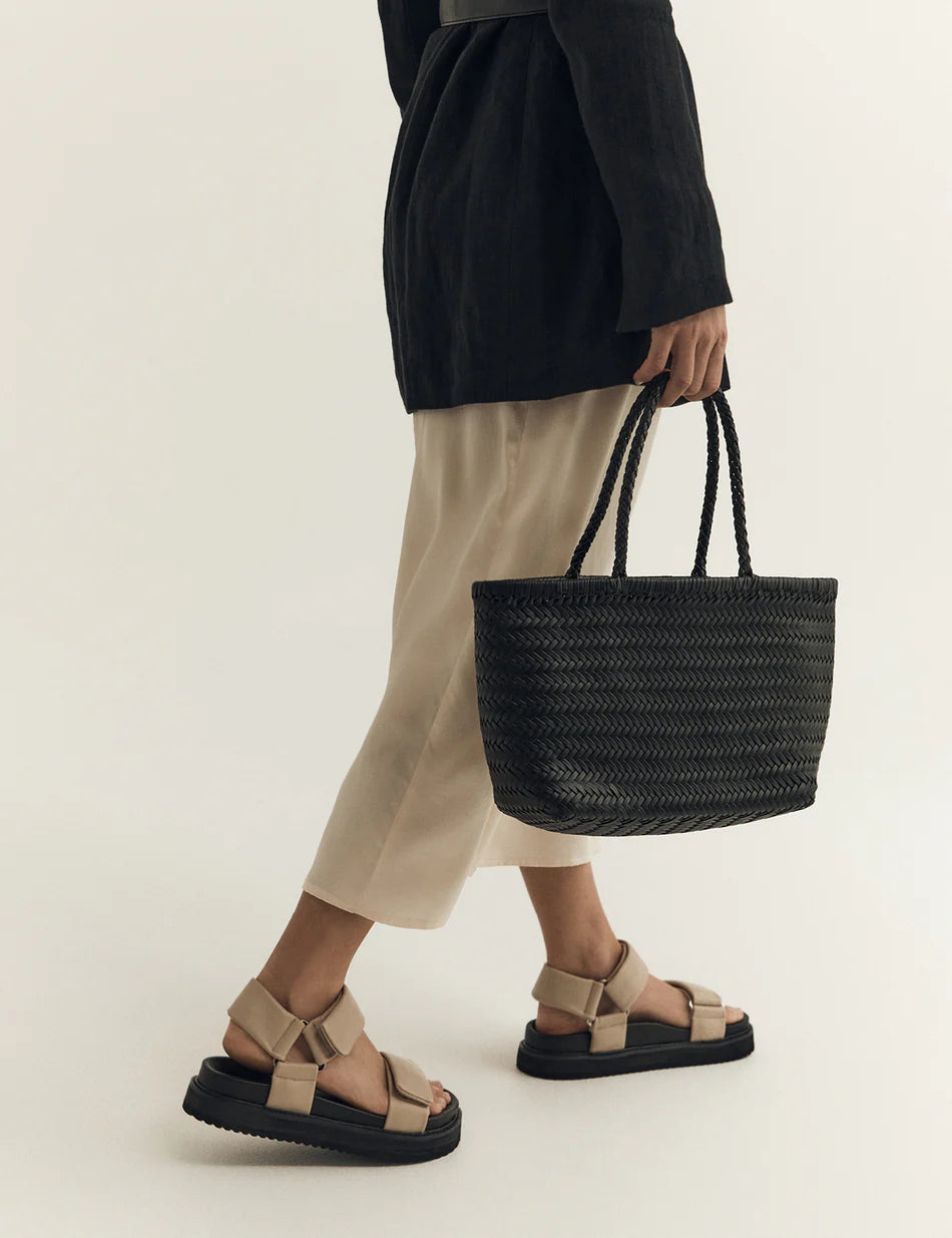 La Tribe Amelia Woven Bag Black