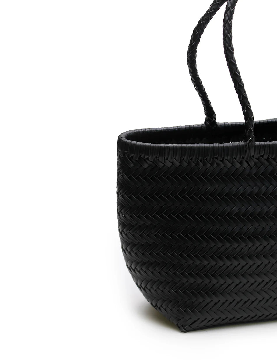 La Tribe Amelia Woven Bag Black