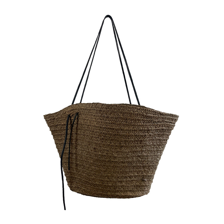 Made in Mada- Ampy Bag Brown- Black Leather
