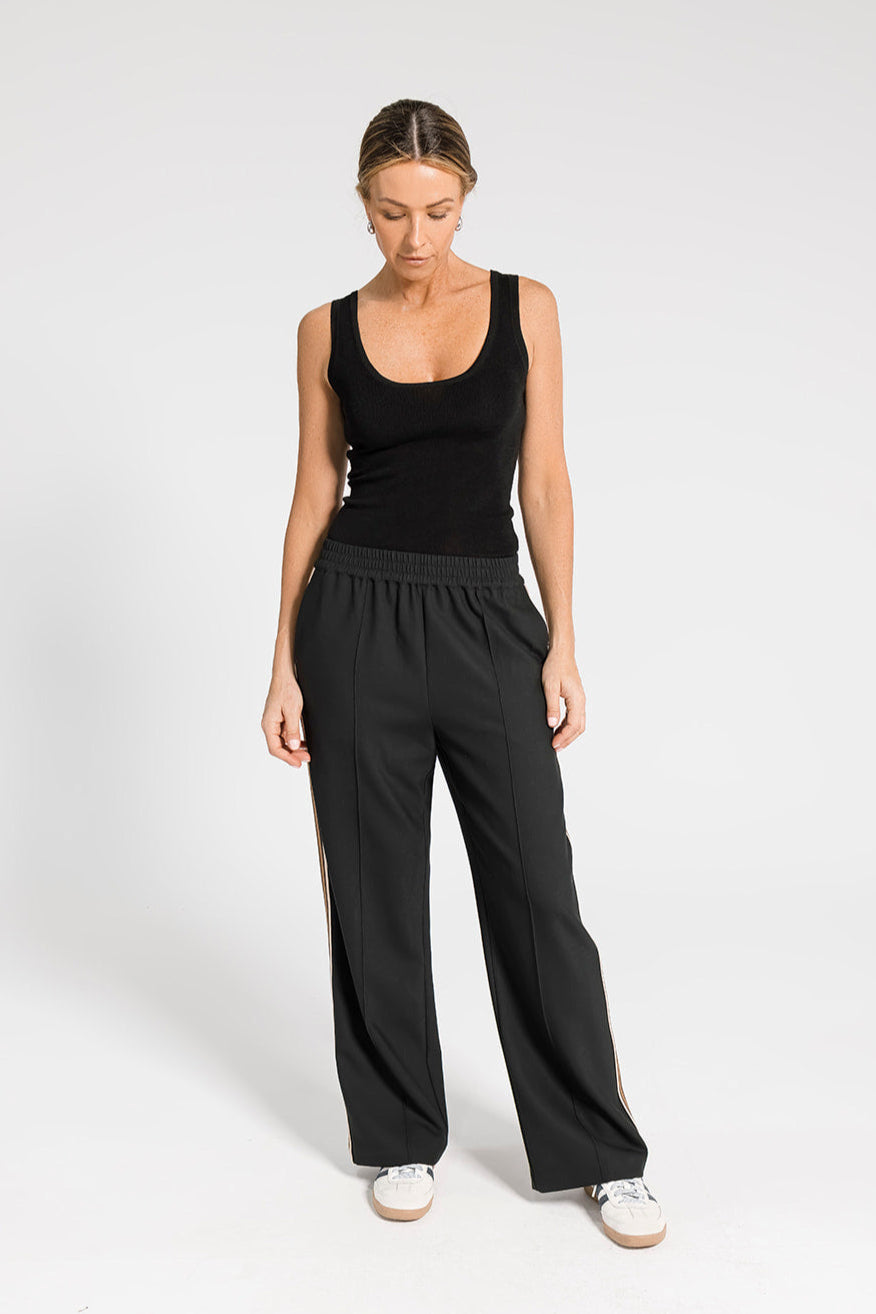 Adele Knit Tank - Black
