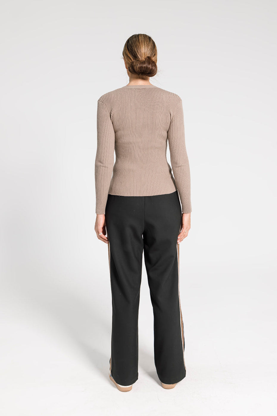Ava Rib Top - Cappuccino