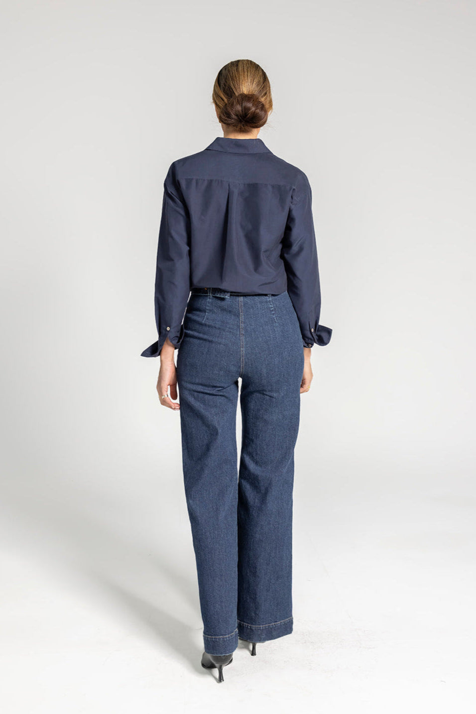 Lara Shirt Dress - Navy