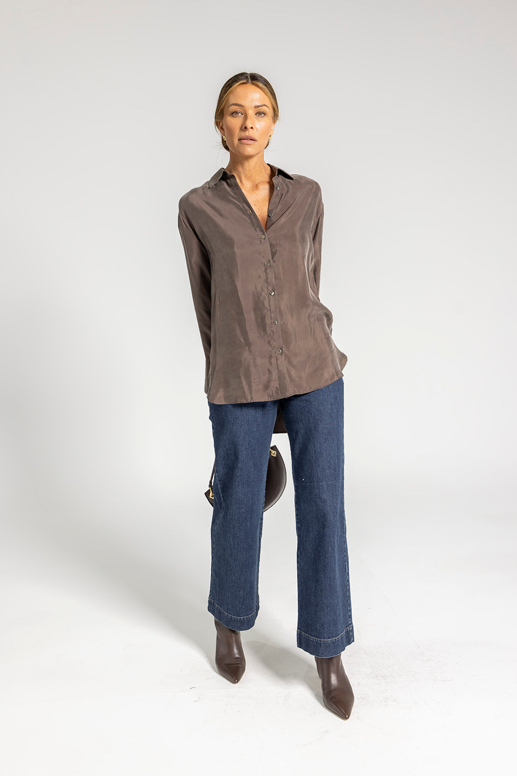 Ivy Cupro Shirt - Bronze
