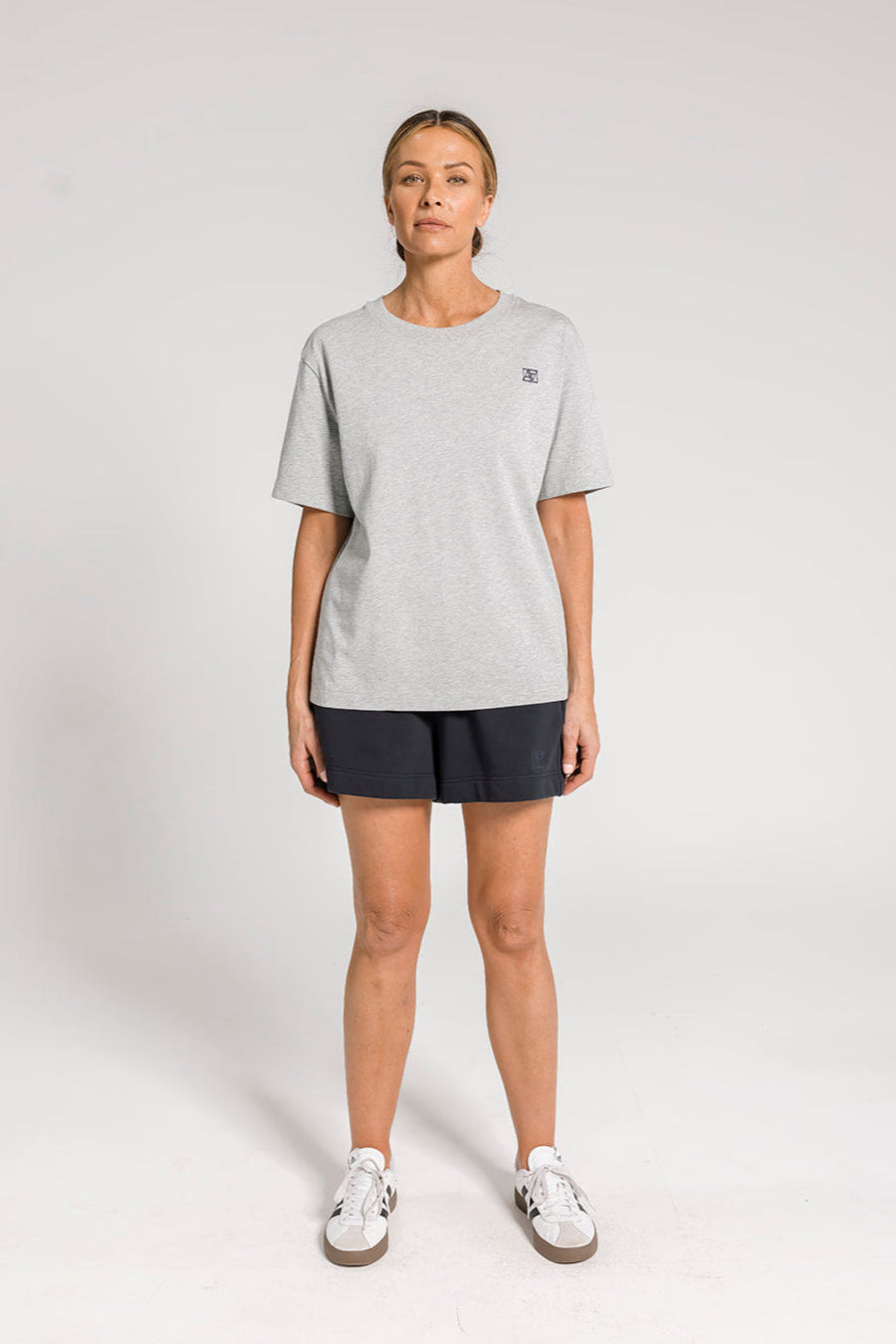 AA Logo Tee - Grey Marle