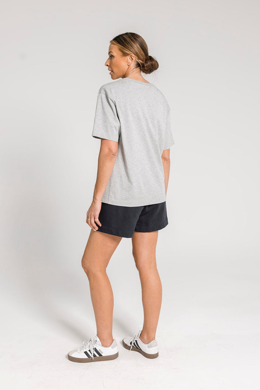 AA Logo Tee - Grey Marle
