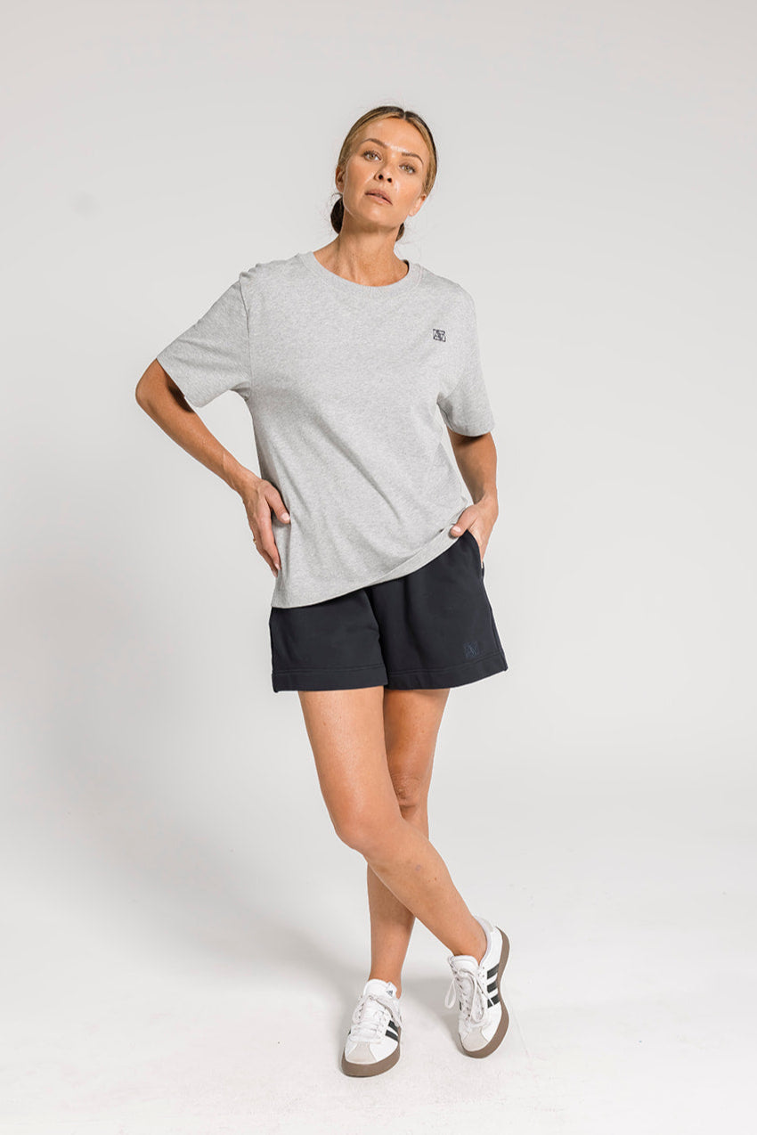 AA Logo Tee - Grey Marle