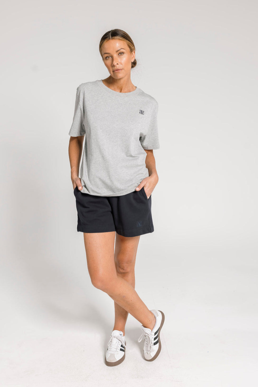 AA Logo Tee - Grey Marle