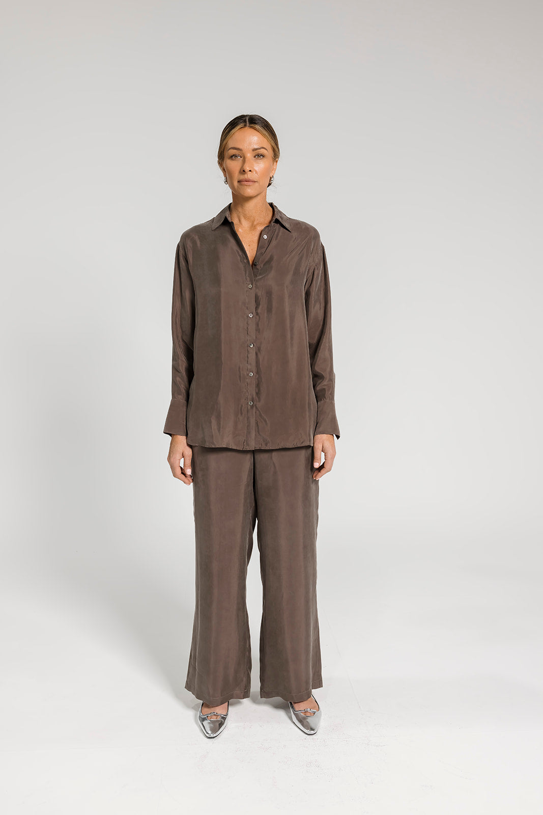 Ivy Cupro Shirt - Bronze