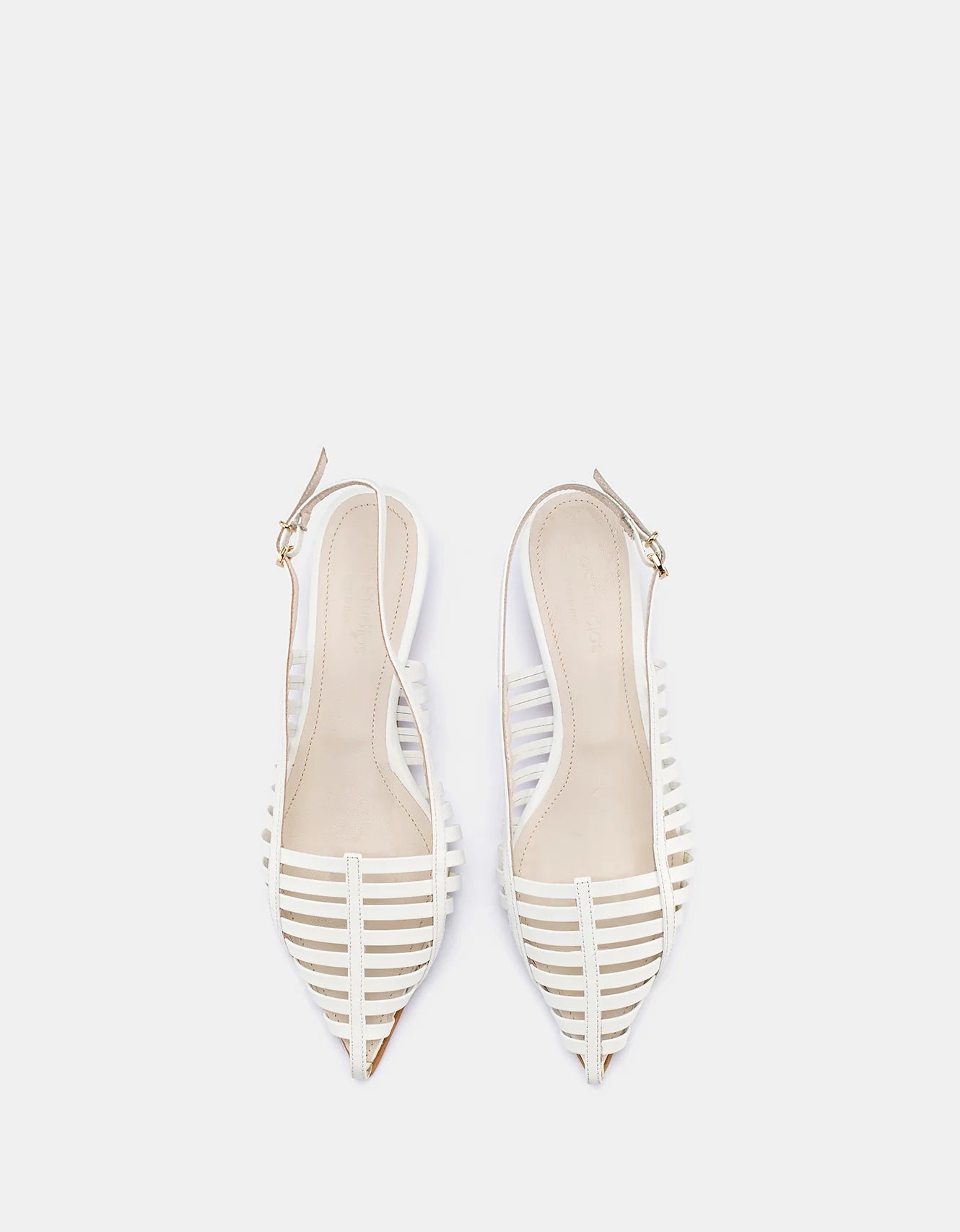 Antonia Sling back - White Abbresevato