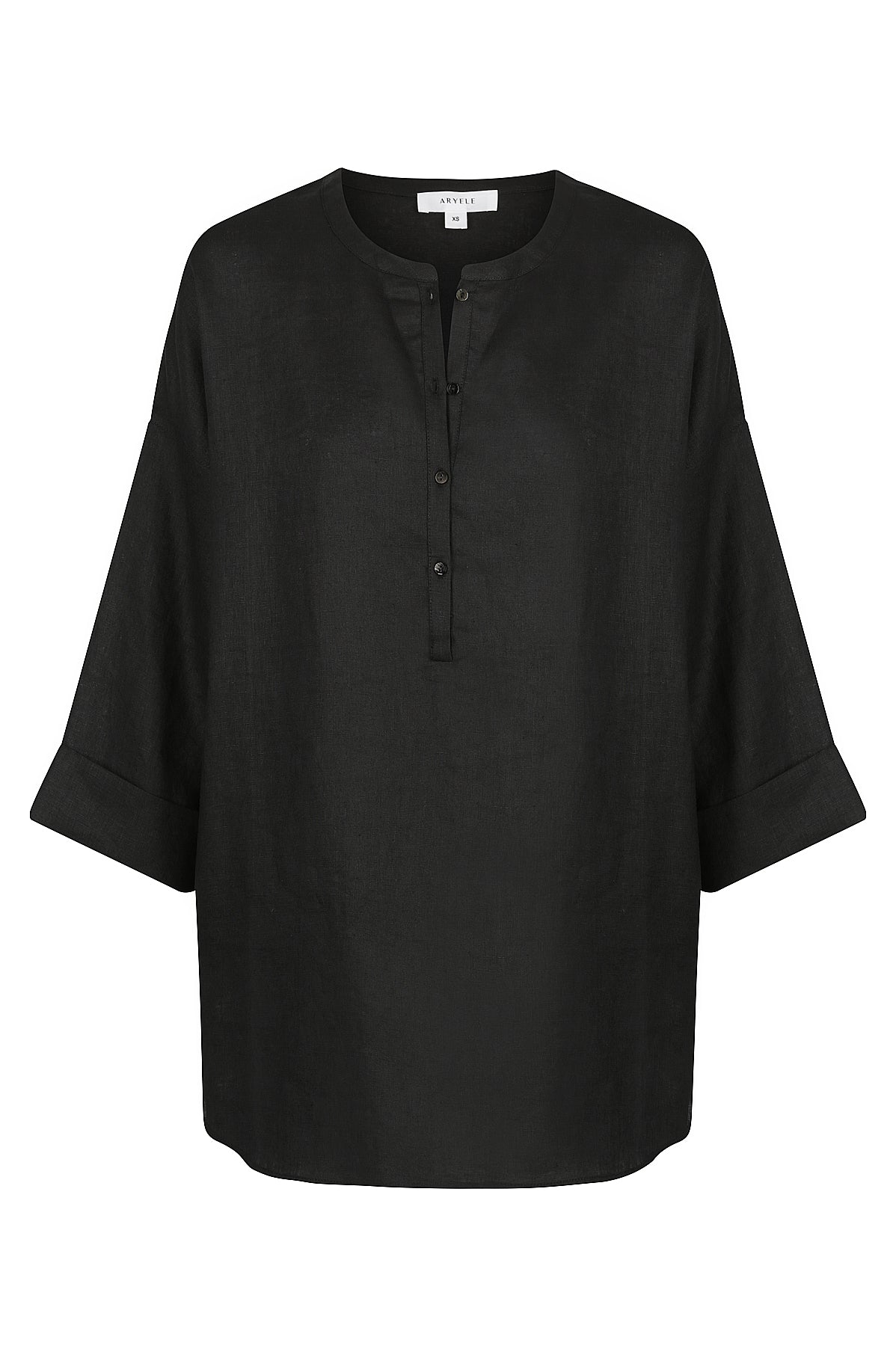 Ashlee Tunic Shirt - Black