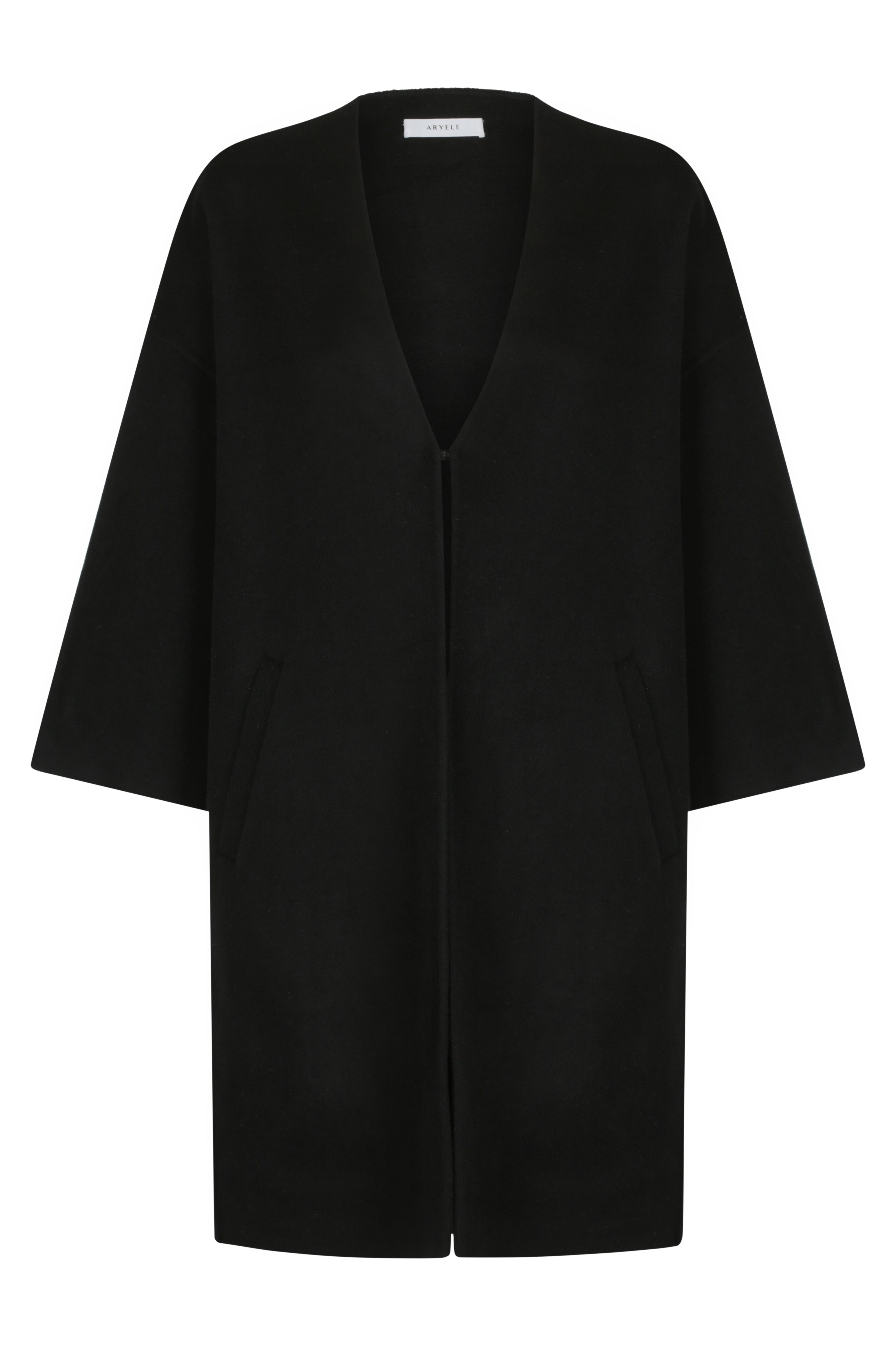 Luda Cocoon Coat - Black
