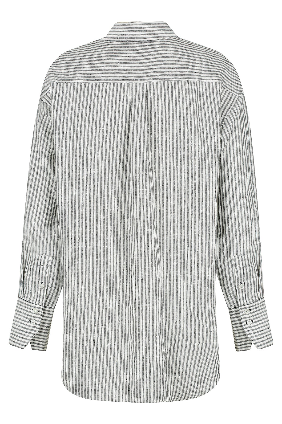 Alexa Stripe Shirt - Black/Ivory
