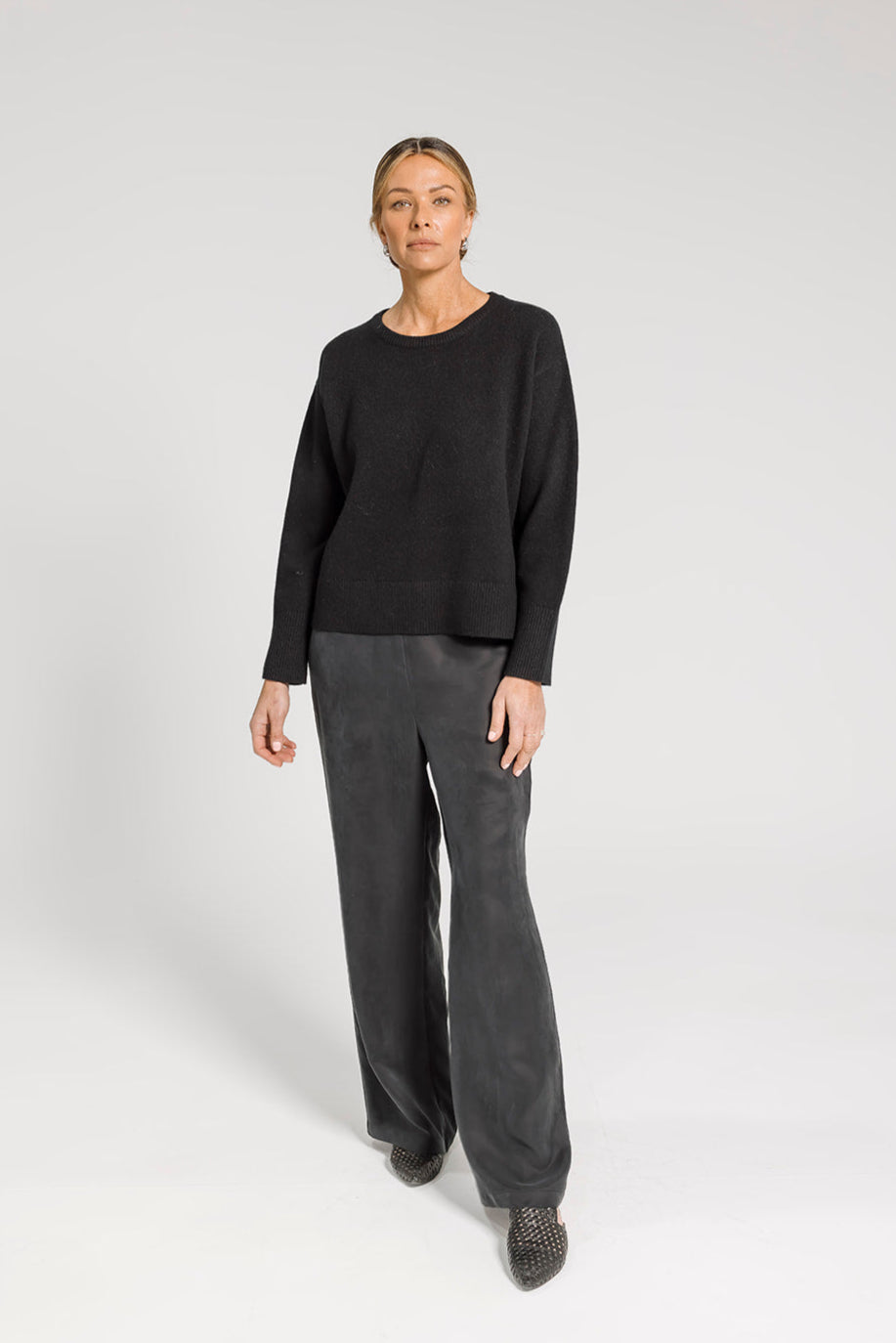 Marloe Crew Neck Jumper - Black