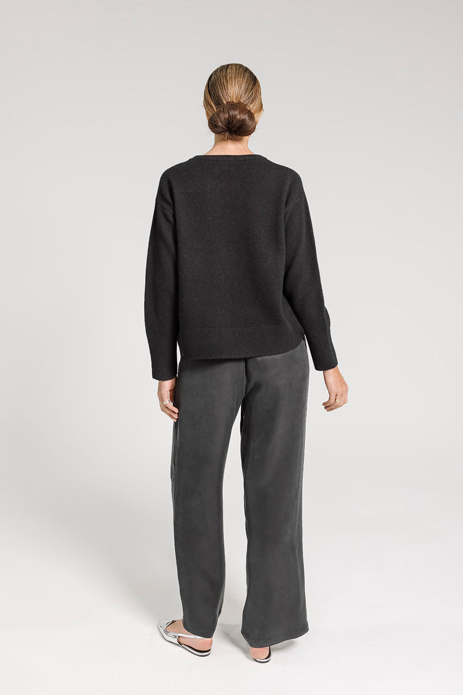 Marloe Crew Neck Jumper - Black